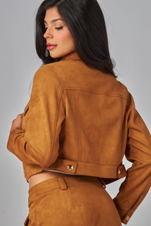 Suede Biker Jacket