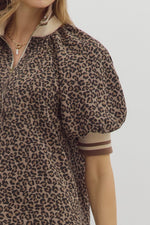 Puff Sleeve Leopard Top