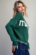 Merry Contrast Sweater
