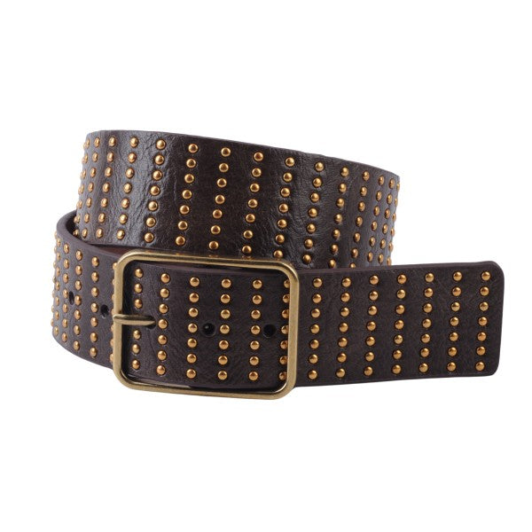 Studed Leather Belt