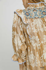 Damask Midi Dress