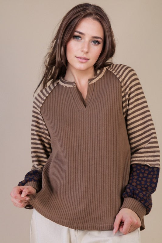 Multi-Print Pullover