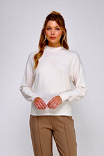 Diagonal Rib Sweater