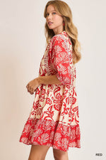 Boho Print Dress