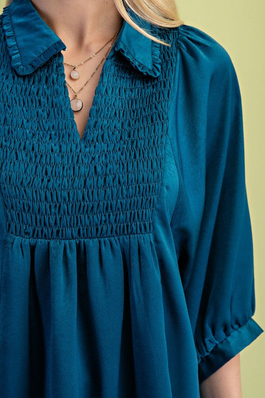 Terrific Teal Blouse