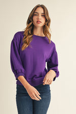 Peasant Sleeve Sweatshirt