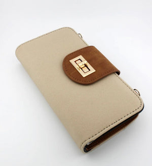 Suede Crossbody Wallet