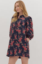 Damask Shift Dress