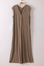 Plus Size Striped Knit Jumpsuit