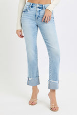 Risen Cuffed Jeans
