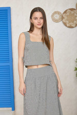 Plaid Side Tie Crop