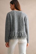 Fringe Trimmed Sweater
