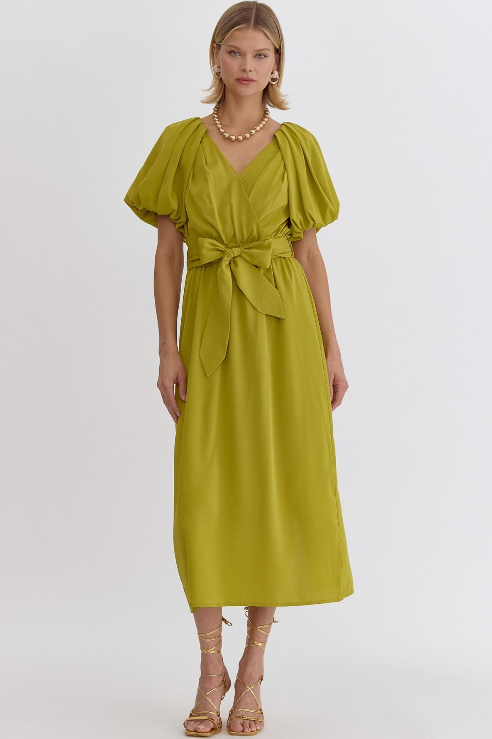 Bow Midi Dress