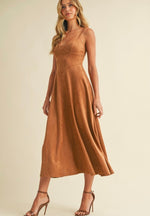 Suede Midi Dress