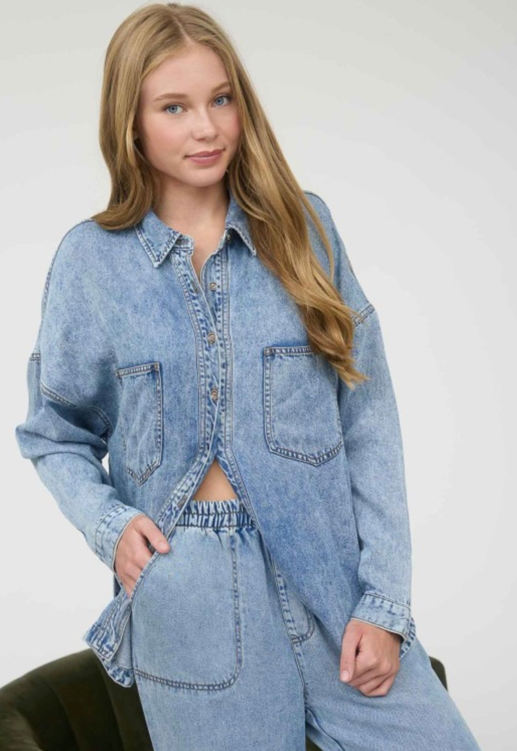 Denim Love Top