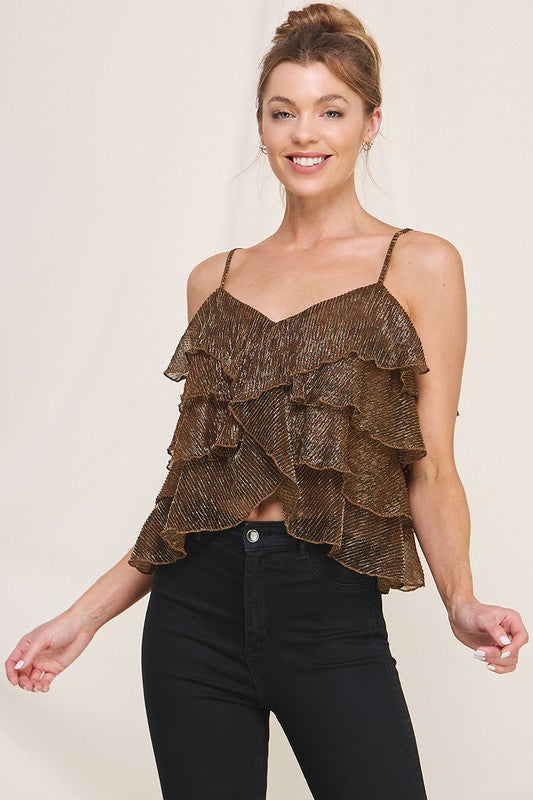 Ruffle Cascade Cami