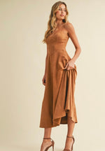 Suede Midi Dress