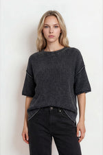 Washed Rib Sweater