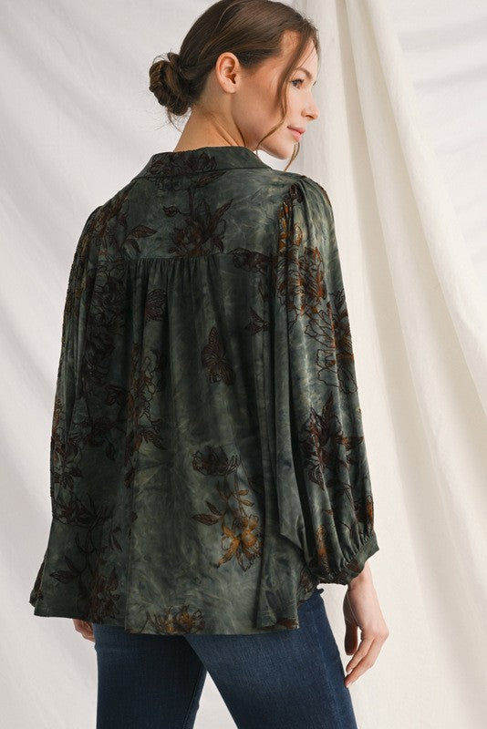 Subtle Floral Top