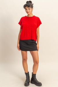 Cable-Knit Vest
