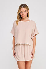 Soft Linen Embroidered Top