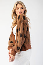 Polka Dot Mohair Cardigan
