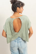 Cross Open-Back Top