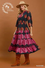 Mix Dot Boho Dress