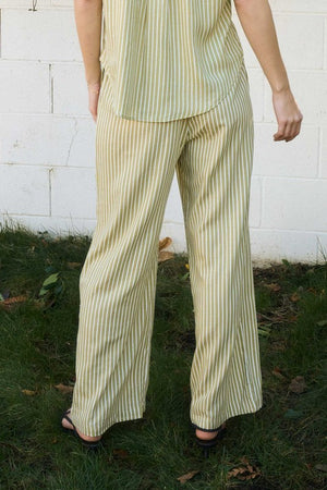 Pinstripe Linen Pants