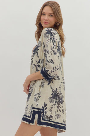 Key Trim Dress