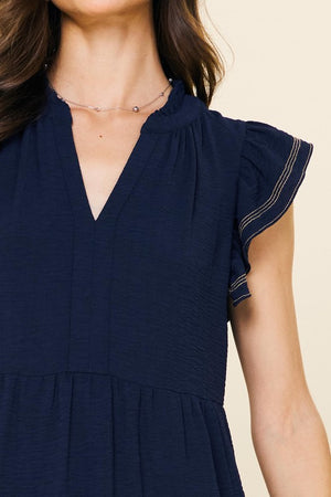 Contrast Stitch Dress