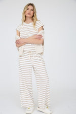 Stripe Round Neck Top