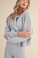 Blue Cardigan Sweater