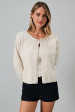 Rolled Neck Cardigan