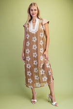 Floral Crochet Midi