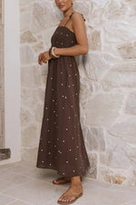 Smocked Polka Dot Midi