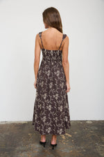 Embroidered Sweetheart Midi