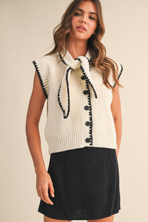 Tie Neck Vest