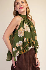 Floral Halter Top