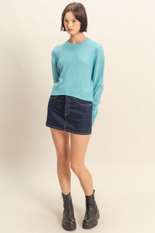 Cropped Classic Sweater