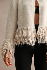 Fringe Trimmed Cardigan