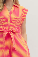 Candy Stripe Midi Dress