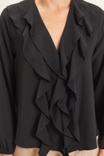 Cascading Ruffles Blouse