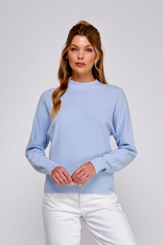 Diagonal Rib Sweater