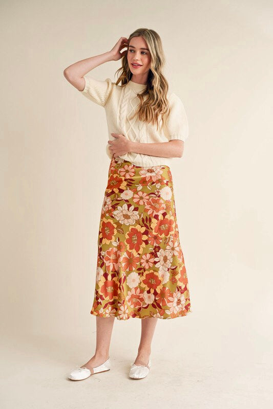 Floral Scene Skirt