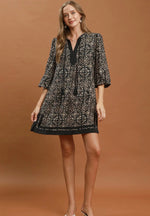 Geometric Trim Dress