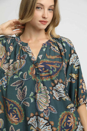 Boho Paisley Blouse