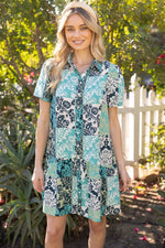 Paisley Patch Dress