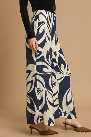 Abstract Floral Pants