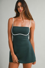 Contrast Binding Romper